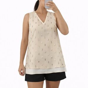 Etcetera Silk Metallic blouse